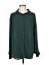 Torrid 100% Polyester Solid Green Long Sleeve Blouse Size Med Plus (00) - photo 1