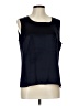 St. John Black Sleeveless Blouse Size 12 - photo 1