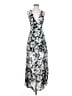 Topshop Floral Silver Black Cocktail Dress Size 4 - photo 1