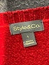 Style&Co 100% Polyester Red Pullover Sweater Size L - photo 7