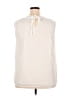Unbranded 100% Polyester White Sleeveless Blouse Size 2X - photo 2