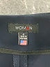 Woman Solid Blue Active Pants Size 4 - photo 7