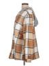 Unbranded Plaid Brown Tan Raincoat Size L - photo 5