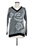 Soft Surroundings Print Silver Pullover Sweater Size M - photo 1