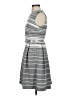 Calvin Klein Stripes Gray Casual Dress Size 4 - photo 5