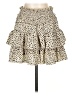 Blue Rain 100% Rayon Animal Print Ivory Casual Skirt Size S - photo 1