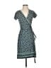 Max Studio Print Teal Casual Dress Size XS - photo 1