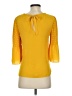 Kobi Halperin 100% Silk Yellow Green 3/4 Sleeve Silk Top Size XS (estimated) - photo 2