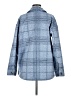 J.Jill 100% Polyester Plaid Blue Coat Size M - photo 2