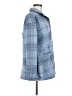 J.Jill 100% Polyester Plaid Blue Coat Size M - photo 4