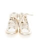 Zara Metallic White Ivory Sneakers Size EU 35 - photo 2