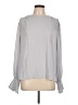 Worthington 100% Polyester Gray Long Sleeve Blouse Size L - photo 1