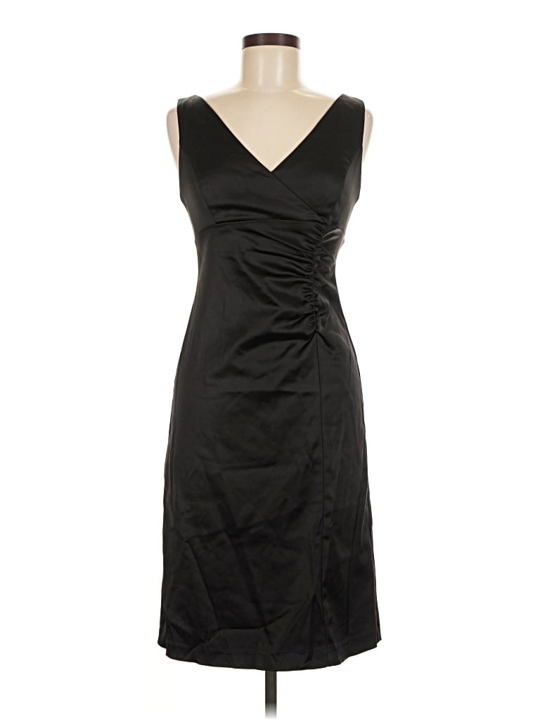Pre-owned Betsy & Adam Cocktail Dress In Black