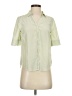 J.Crew 100% Polyester Green Short Sleeve Blouse Size XS - photo 1