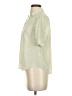 J.Crew 100% Polyester Green Short Sleeve Blouse Size XS - photo 5