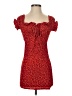 Princess Polly 100% Polyester Hearts Red Cocktail Dress Size 0 - photo 1