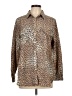 Chico's Animal Print Brown Long Sleeve Blouse Size Lg (2) - photo 1