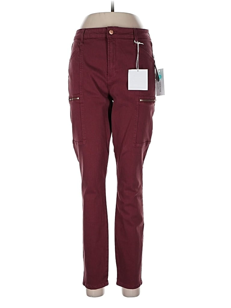 Pre-owned Pistola Cargo Pants In Burgundy