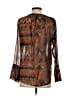 Veronica M. 100% Polyester Brown Long Sleeve Blouse Size XS - photo 2