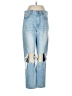 American Eagle Outfitters Color Block Blue Jeans Size 6 - photo 1
