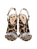 Schutz Animal Print Yellow Heels Size 8 - photo 2