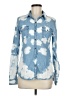 L.e.i. 100% Cotton Blue Long Sleeve Blouse Size 7 - 9 - photo 1