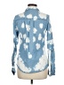 L.e.i. 100% Cotton Blue Long Sleeve Blouse Size 7 - 9 - photo 2