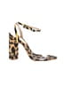Schutz Animal Print Yellow Heels Size 8 - photo 1