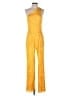 Zara Metallic Yellow Jumpsuit Size M - photo 1
