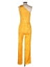 Zara Metallic Yellow Jumpsuit Size M - photo 2
