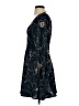 Keepsake 100% Polyester Print Black Green Cocktail Dress Size XS - photo 5