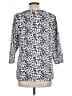Faded Glory 100% Polyester Silver Long Sleeve Polo Size L - photo 2