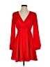 Express 100% Polyester Red Cocktail Dress Size XS - photo 1