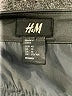 H&M 100% Polyester Solid Black Casual Skirt Size 10 - photo 4