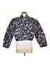Mango 100% Cotton Floral Blue Jacket Size M - photo 1