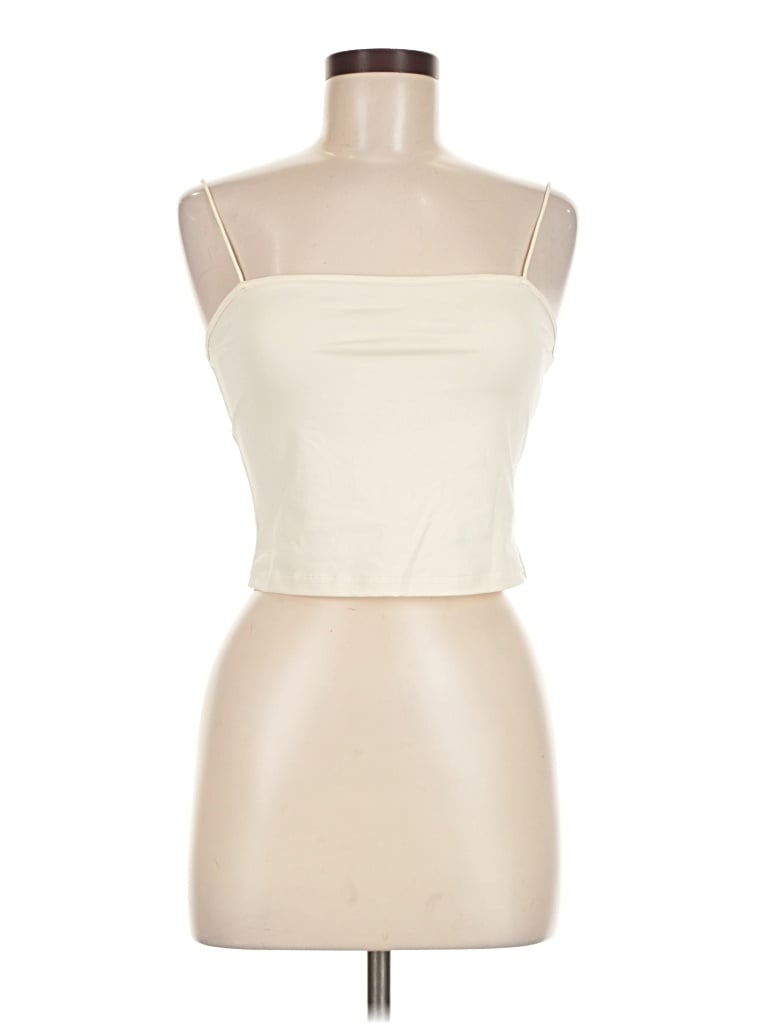 Pre-owned Cider Tube Top Ivory Strapless Neckline Tops In White
