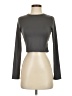 Shein Gray Long Sleeve T-Shirt Size 4 - photo 1