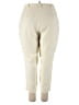 Silhouettes 100% Polyester Solid Ivory Casual Pants Size 18 (petite) - photo 2
