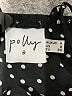 Polly 100% Polyester Polka Dots Black Cocktail Dress Size 0 - photo 3