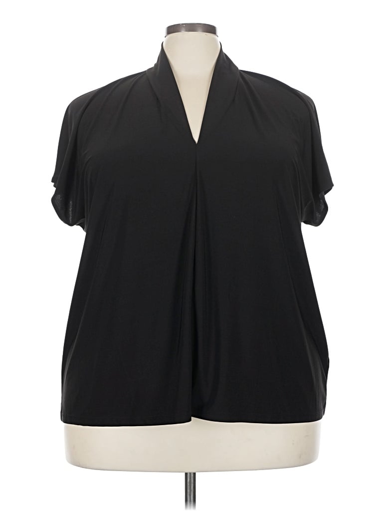 Pre-owned Buffalo By David Bitton Short Sleeve Blouse In Black