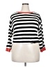 Bucketlist Stripes White Pullover Sweater Size XXLEstimated - photo 1