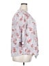 Torrid 100% Rayon Floral Gray 3/4 Sleeve Blouse Size 2X Plus (2) - photo 4