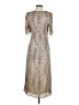 Lush 100% Polyester Animal Print Tan Casual Dress Size S - photo 2