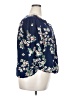 St. John's Bay 100% Rayon Floral Blue 3/4 Sleeve Blouse Size 0X - photo 4