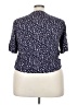 Architect 100% Rayon Blue Short Sleeve Blouse Size 3X - photo 2