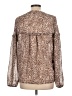 Unbranded Animal Print Brown Long Sleeve Blouse Size L - photo 2