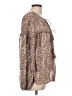Unbranded Animal Print Brown Long Sleeve Blouse Size L - photo 4