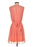 A. Byer 100% Polyester Solid Orange Casual Dress Size S - photo 2
