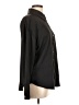 Unbranded 100% Polyester Solid Black Long Sleeve Blouse Size L - photo 4