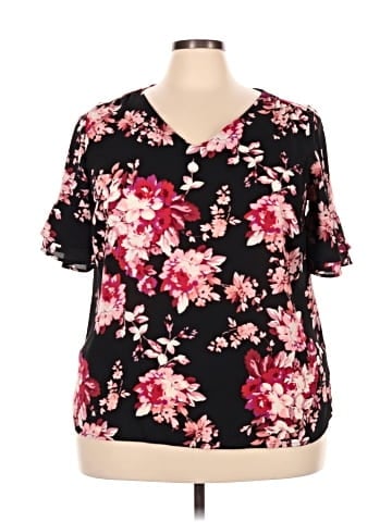 Roz & Ali Short Sleeve Blouse (view 1)